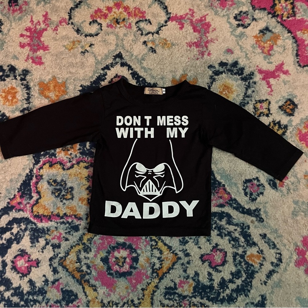CATPAPA kids long sleeved tshirt Darth Vader size 80 cm